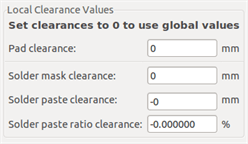 Modedit footprint level pad settings