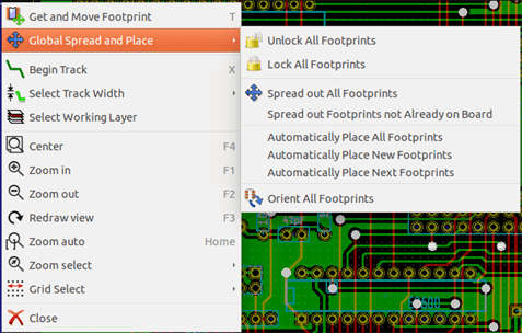 Pcbnew context module mode module under cursor