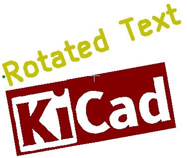 text rotated