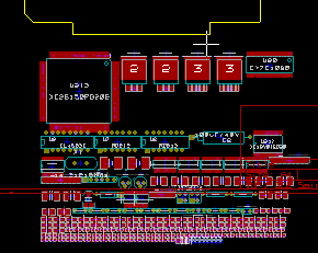 Pcbnew board outline with globally placed modules