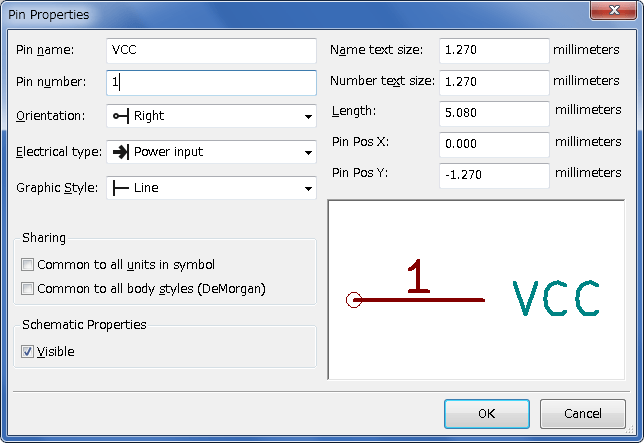 Pin Properties