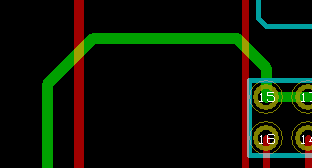 Pcbnew new track completed