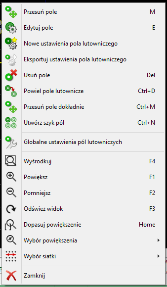 Modedit context menu pads