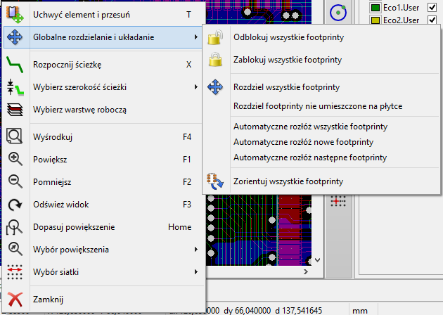 Pcbnew context module mode no module under cursor