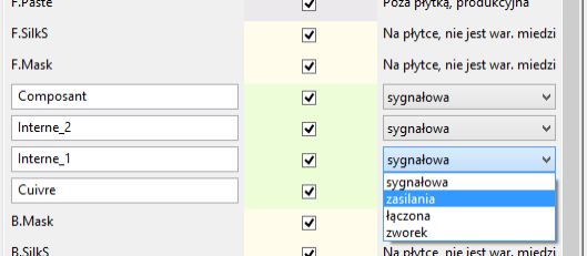 Pcbnew layer setup dialog layer properties