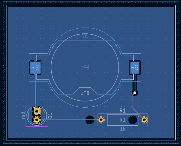 Resistor footprint moved to violate clearance