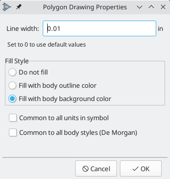 Graphic line properties