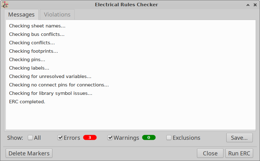 ERC dialog