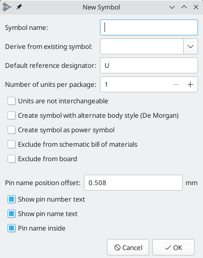 New symbol properties