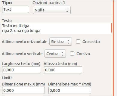 options multi line