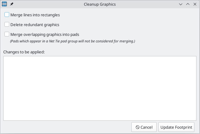 cleanup graphics footprint