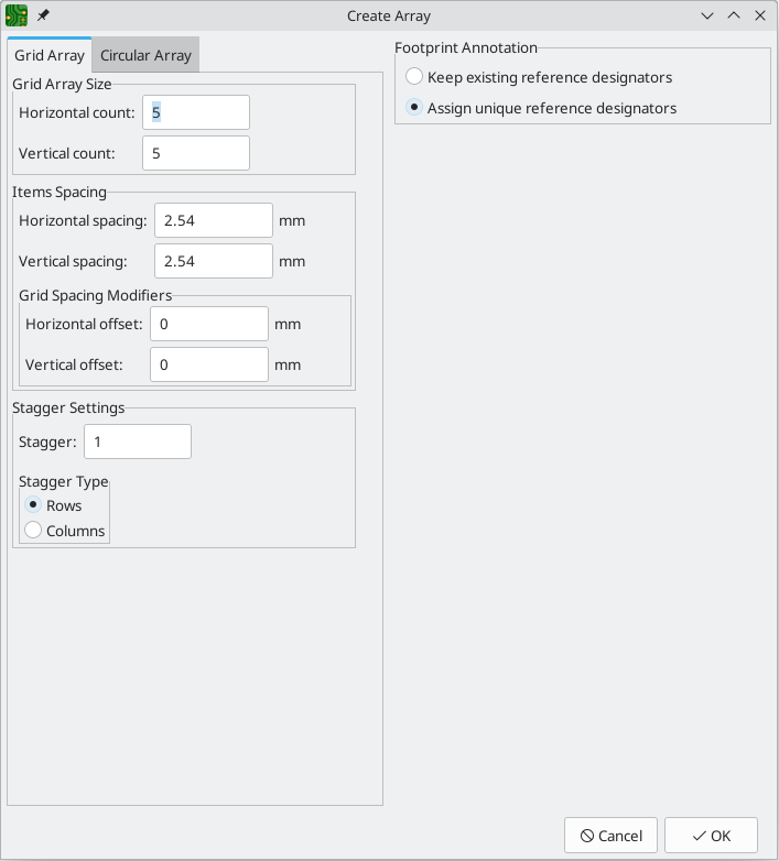 create array grid