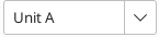 Unit dropdown