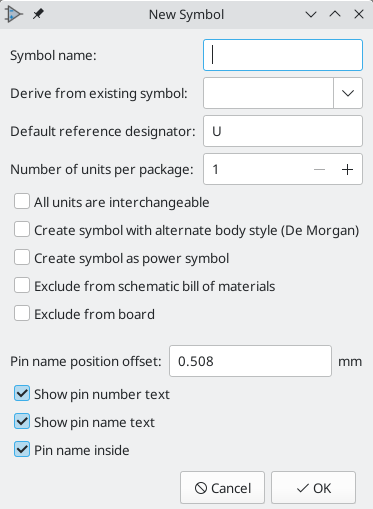 New symbol properties