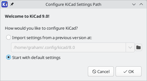 configure settings