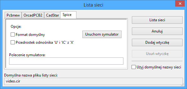 Spice netlist export