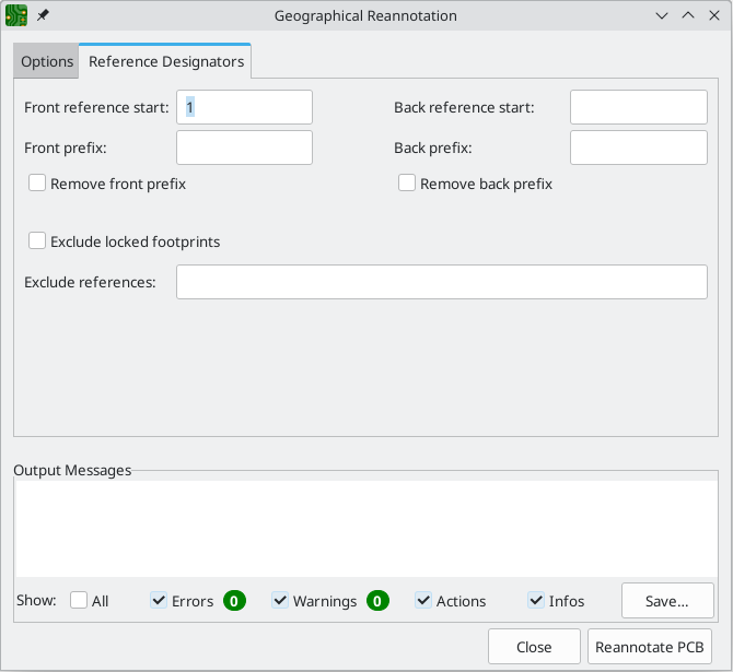 geographical reannotate reference designators